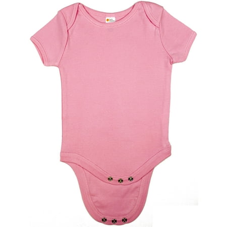 

Earth Elements Baby Unisex Short Sleeve Bodysuit 0-3 Months Pink