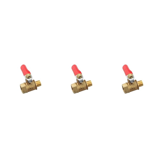Naiovety Válvula de bola de latón, extremos dobles, conector de manguera de rosca y , interruptor de Control hermético, accesorios de ajuste Type1 NO1