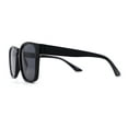 thumbnail image 3 of Gentlemans Fashion Rectangle Keyhole Retro Horn Rim Sunglasses Shiny Black, 3 of 4