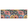 thumbnail image 6 of Yayeee Kitchen Valance Rod Pocket 54" x 18" Living Room Window Curtain, Dark Floral, 6 of 6