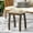 Grey + Acacia Wood, variant on YINGYUE Selma Outdoor End Table, White PU Acacia Wood Slatted Accent Table, 19"x 15" x 19.25" for Patio Backyard