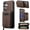 Coffee, variant on Dteck for Samsung Galaxy A17 5G Magnetic Wallet Case, Compatible with MagSafe, RFID Blocking Zipper Pocket PU Leather Detachable Case,Coffee