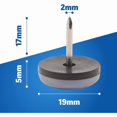thumbnail image 2 of (Lot de 50) Pieds de chaise Glide. Facile à installer sur les pieds de chaise, les patins de meubles pour une utilisation en intérieur protègent le sol des pieds de table, 2 of 4