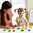thumbnail image 5 of Jeexi Montessori Toys for 18+ Months Old - Toddlers Wooden Sorting and Stacking Toys for Baby Boys and Girls - Shape Sorter and Color Stacker Preschool Kids Wood Gifts, Christmas Stocking Stuffers, 5 of 9