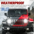 thumbnail image 4 of Pre-Owned Fieryred 9" LED Halo Angel Eyes Headlights for Wrangler JL 2018-2021, 4 of 9