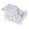 thumbnail image 1 of Boyijia PU Cuir Carré Coaster Boire Café Tasse Mat Tasse Tampon Table à Manger Napperon avec Boîte de Rangement, Grain de Pierre, 1 of 1