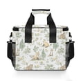 thumbnail image 7 of FORMRS Insulated Cooler Bag 24 Cans Capacity Soft Leakproof Lunch Box with Side Pockets, Watercolor Forest Pattern, 7 of 7