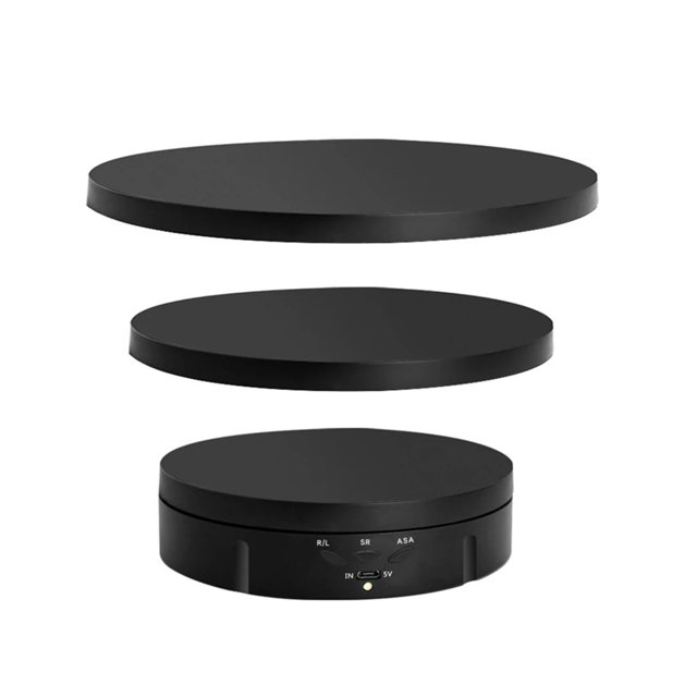 360° Booth Rotating Machine Turntable Display Backdrop Stand Photography Accessories Shooting Quiet Remote Photo Studio ,Silent and Smooth Operation