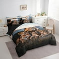 thumbnail image 2 of Lion Family Comforter Set Full,African Wild Animal Photography Style Bedding Set,Natural Mount Sunset View Bed Set 7 Pieces(Comforter+Fitted+Flat Sheet+Pillowcase+Pillow Cover), 2 of 5