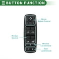 thumbnail image 3 of Interruptor de Ventana Eléctrica Unique Bargains para Chrysler 200 para Jeep Cherokee No.56046553AC/68271203AA, 3 of 7