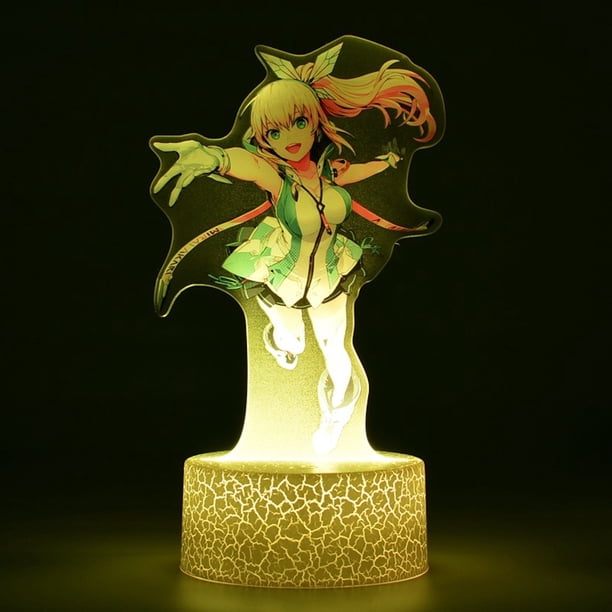Luz nocturna MiraiaKari Anime Decor Lámpara 3D Illusion con USB