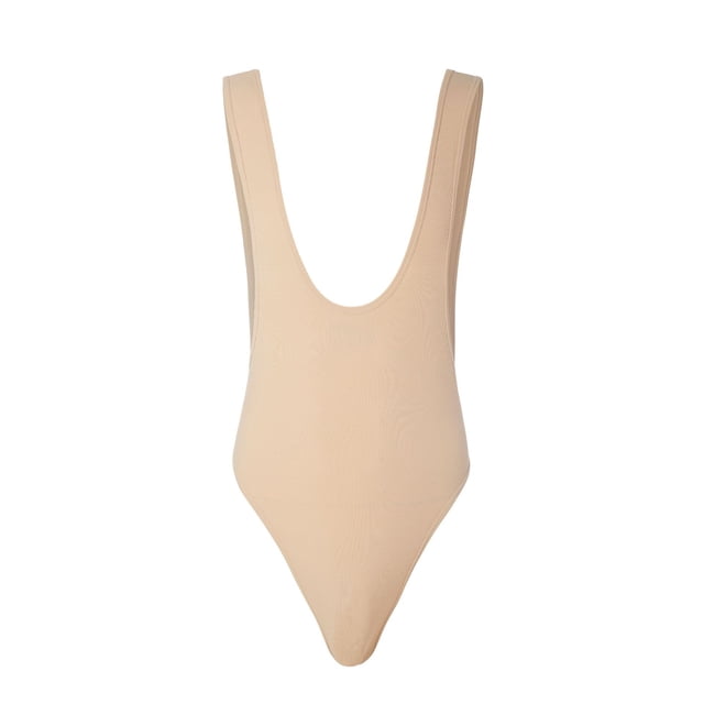 Bikini erótico de una pieza con solapa de nailon para hombre