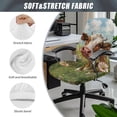 thumbnail image 6 of Xoenoiee Cow Daisy Grassland Print Office Chair Cover Water Resistant Desk Computer Chair Slipcover Anti-Slip Chair Protector Removable High Back Chair Cover, S, 6 of 7