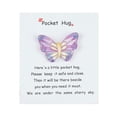 thumbnail image 1 of Ruifaya Pequeño abrazo de bolsillo con mariposa de resina, mini figuras de mariposa de resina con regalos de apoyo de felicitación, tarjeta Inspira, pequeño emotivo con, 1 of 7