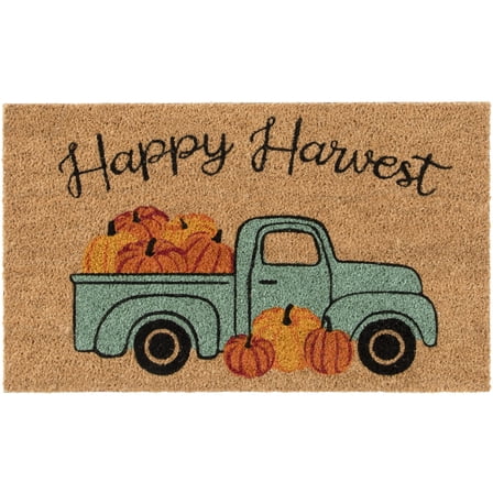 Way to Celebrate 18" x 30" Happy Harvest Coir Doormat