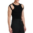 thumbnail image 3 of Chaleco elástico para hombre, camiseta sin mangas elástica para hombre, camiseta sin mangas ajustada y elástica, chaleco de punto para hombre diseñado para el futuro, 3 of 6