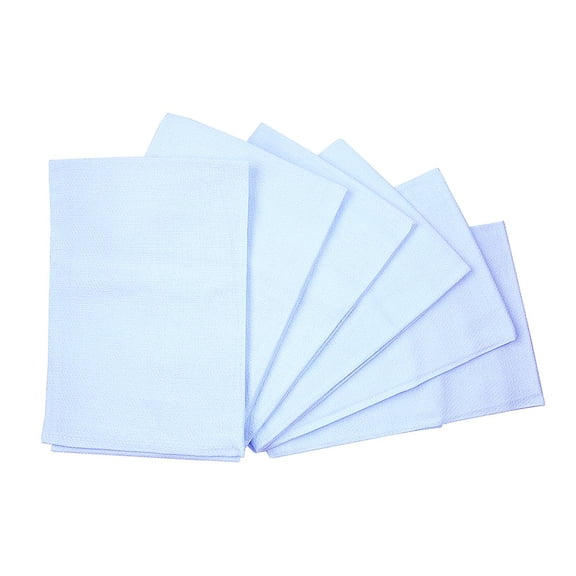 Knees N Toes Clips N Grips Birdseye Flatfold Cloth Diapers - Light Blue - 6 Count