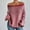 01 Red, variant on Weiqiqre Womens Sweater Long Sleev Casual Loose Striped Off Shoulder Casual Oversized Knitted Sweater Pullovers