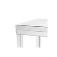 thumbnail image 3 of 21 Inch Beveled Mirror Wood End Table, Silver - Saltoro Sherpi, 3 of 4