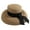 Khaki, variant on Women Girls Straw Cap Hepburn Style Lightweight Braided Caps One Size Multiple Color Elegant Lady Daily Accessories