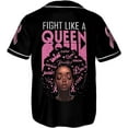 thumbnail image 2 of Lotusprinthandmade Personalized Breast Cancer Warrior Unisex Baseball Jersey XS-5XL Multicolor, 2 of 5