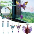 thumbnail image 3 of SLYNSHome Butterfly Wind Chimes,Painted Stained Metal Butterfly Wind Chimes Hanging Butterfly Ornaments Chimes for Patio,Balcony,Garden,Window,Yard,Lawn Decoration, 3 of 3