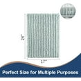 thumbnail image 2 of Soft Plush Microfiber Bathroom Rugs, Absorbent Bath Rugs Non Skid Machine Wash Dry Bath Mats for Tub,Shower and Bath Room Floor Mats(Spa Blue,17x24 inches), 2 of 6