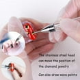 thumbnail image 2 of Wax Pencil for Rhinestones Acrylic Handle Dual End Rhinestone Picker Dotting Pen with Extra 3 Wax Pen Tips Crystal Gemstone Applicator Tool for Nail Art 3 pieces, 2 of 5
