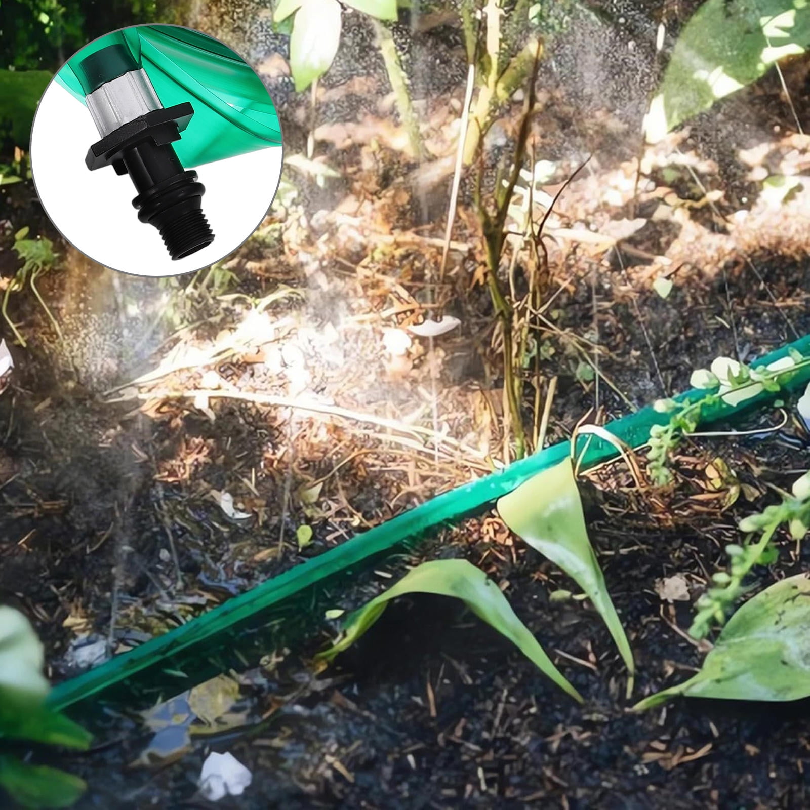 FOMIYES Garden Hose Sprinkler Hose Green PVC 1Pack