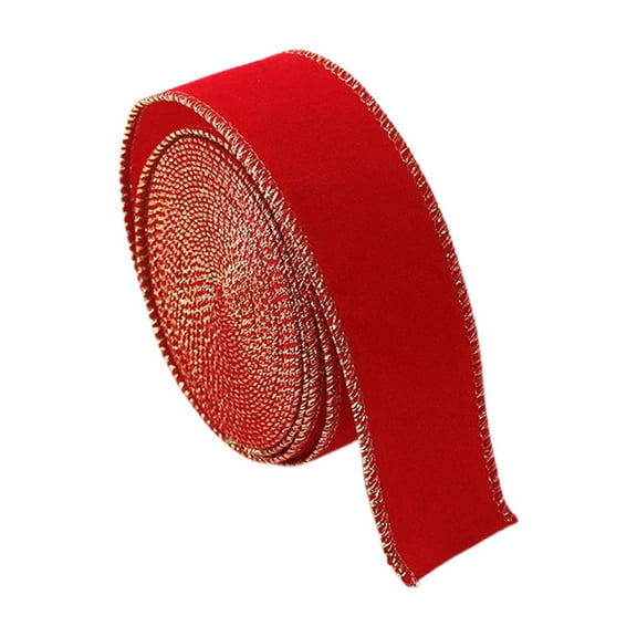 Btomtd 78.74"x1.49" Plush Christmas Red Ribbon for Decorative Bows and Gift Wrapping Holiday Ribbon for Creating Festive Ornaments and Party Ambiance, Red-S
