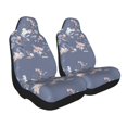 thumbnail image 2 of Salouo Watercolor Flowers Butterfly Pattern Car Seat Covers,Universal Car Seat Protectors Easy to Install Car Cover Car Accessories Auto/rucks/Van/SUV-2 PCS, 2 of 9