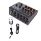 thumbnail image 1 of Mezclador de sonido mixto compacto, tablero mezclador profesional de metal de 8 canales para el hogar, enchufe de la UE de 100-240V, 1 of 5