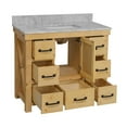 thumbnail image 4 of Tuscany 42" Bathroom Vanity with Driftwood Cabinet and Carrara Marble Top, 4 of 6