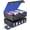 Black&Blue, variant on MTG Storage Box 4-Row with Handle, MTG Deck Box Holds 3000+ Trading Cards with Portable Handle Dice Tray, Commander Storage Card Case for Top Loaders TCG PTCG Sport Card(Black&Purple)