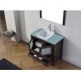 thumbnail image 6 of Dior 36" Single Bath Vanity in Espresso with Green Glass Top and Square Sink with Brushed Nickel Faucet with Matching Mirror, 6 of 7
