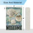 thumbnail image 6 of DLZDN Summer Starfish Shells Garden Flag Coastal Garden Flag 12x18 Inch Double Sided Burlap Welcome Summer Rustic Coastal Seasonal Ocean Yard Flag Outdoor Decoration, 6 of 6