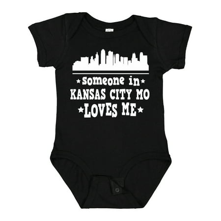 

Inktastic Kansas City Missouri Loves Me Skyline Gift Baby Boy or Baby Girl Bodysuit
