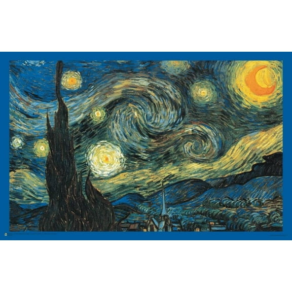 Vincent Van Gogh - Starry Night Mini Poster 17" x 11"