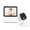 White - AU Plug, variant on Suodoka 2.8 Inch / 7.1 cm Wireless Video Baby Monitor with Camera and Audio, 2-Way Talk, Night Vision, Temperature Sensor, Crying Detection, Built-in Battery, Lullabies - EU Plug