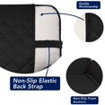 thumbnail image 3 of Housse de Sofa Matelassée Réversible, Protège-Meubles Résistant à l'Eau, Housse de Canapé Lavable avec Mousse Antidérapante et Sangles Élastiques pour Enfants, Chiens, Animaux (Chaise, Noir/beige), 3 of 7