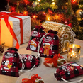 thumbnail image 2 of 36 Bolsas Costales Dulceros Regalo Recuerdo Navidad Adornos Xtellar rojo, 2 of 4