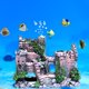 thumbnail image 2 of Sywqhk Tanque de peces artificiales de resina, castillo antiguo, ornamento de paisajismo, decoración de cueva de roca Sywqhk Para estrenar, 2 of 9