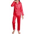 thumbnail image 2 of Niñas Ropa Color Sólido Manga Larga Traje de Hogar 60% Algodón 40% Lino, Invierno Bebé Niños Ropa Conjunto para Niño Pequeño, 2 of 8