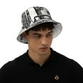 thumbnail image 4 of Xecao Vintage Cactus Pickup Print Men and Women Night Reflective Hat Runner Cap Visor Bucket Hat Boonie Cap, 4 of 6