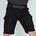 thumbnail image 2 of Men'S Outdoors Tactical Shorts Summer Solid Color Casual Multi-Pocket Spliced Sport Shorts Work Shorts,Expandable Waist Lightweight Water Resistant Quick Dry Fishing Hiking Shorts, 2 of 8