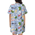 thumbnail image 3 of Lsque Colorful Koi Fish Women's Short-Sleeved Pajama Set - 2 Piece Soft and Lightweight Sleepwear Set-XX-Large, 3 of 9
