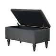 thumbnail image 5 of ABBLE 29 in. Gray Fabric Upholstered Storage Ottoman with Solid Wood Legs, 5 of 6