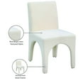 thumbnail image 2 of Meridian Furniture Gramercy Beige Linen Textured Fabric Dining Chair (Set of 2), 2 of 9