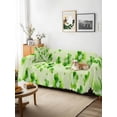 thumbnail image 3 of St. Patrick's Day Couch Cover, Watercolor Shamrock Polka Dots Light Green Oversized Sofa Cover Blanket for 3 Cushion Couch, Sectional Sofa Slipcover Protector for Living Room Bedroom 71''x150'', 3 of 9