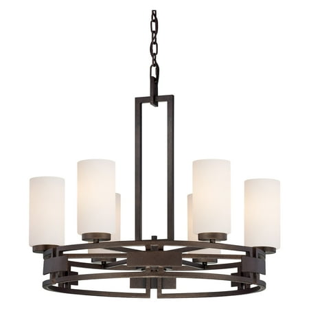 06 Flemish Finish - Designers Fountain 83886 Del Ray 6 Light Chandelier in Flemish Bronze Finish